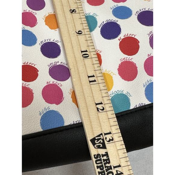 NWOT BETSEY JOHNSON Polka Dot Weekender W/Small Purse Travel Luggage Duffel - Picture 9 of 13